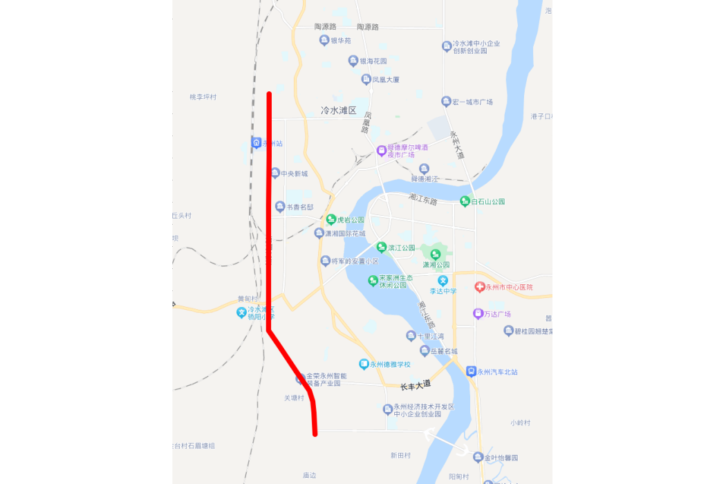 瀟湘大道(湖南省永州市的主幹線) 瀟湘大道(湖南省永州市的主幹線)