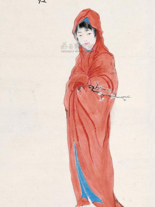 仕女執梅 仕女執梅