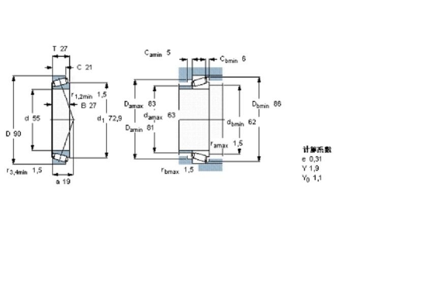 SKF 33011/Q軸承 SKF 33011/Q軸承
