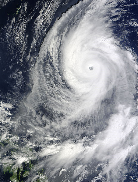 超強颱風盧碧 衛星雲圖