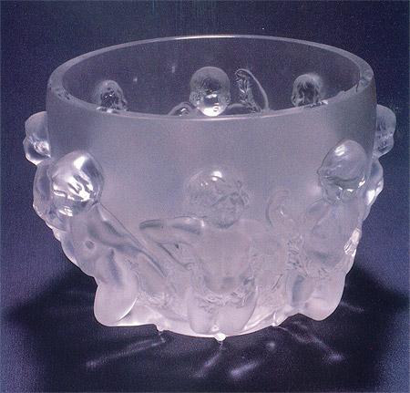 水晶玻璃浮雕缸