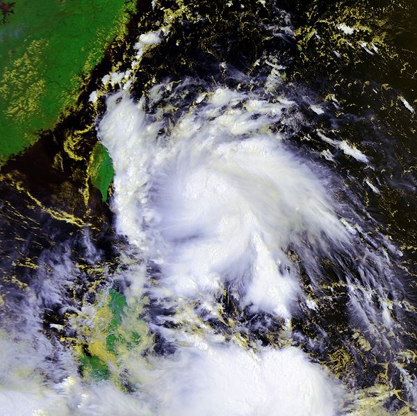 颱風帕布衛星雲圖