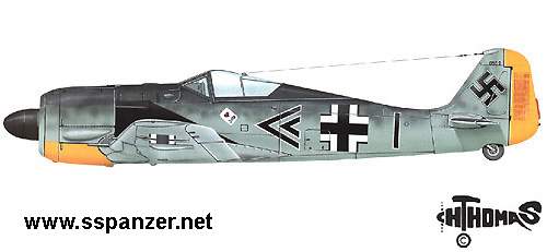 Priller上尉的Fw 190A-3