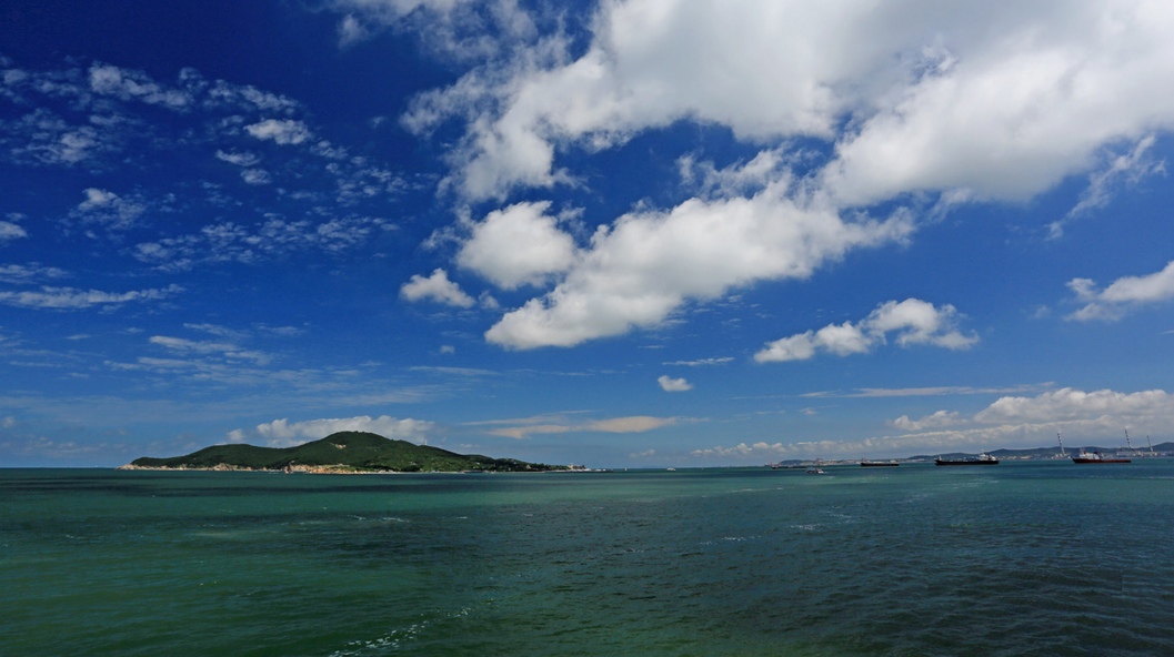 劉公島與大陸之間海域
