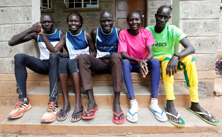 來自南蘇丹的難民奧林匹克運動隊田徑運動員