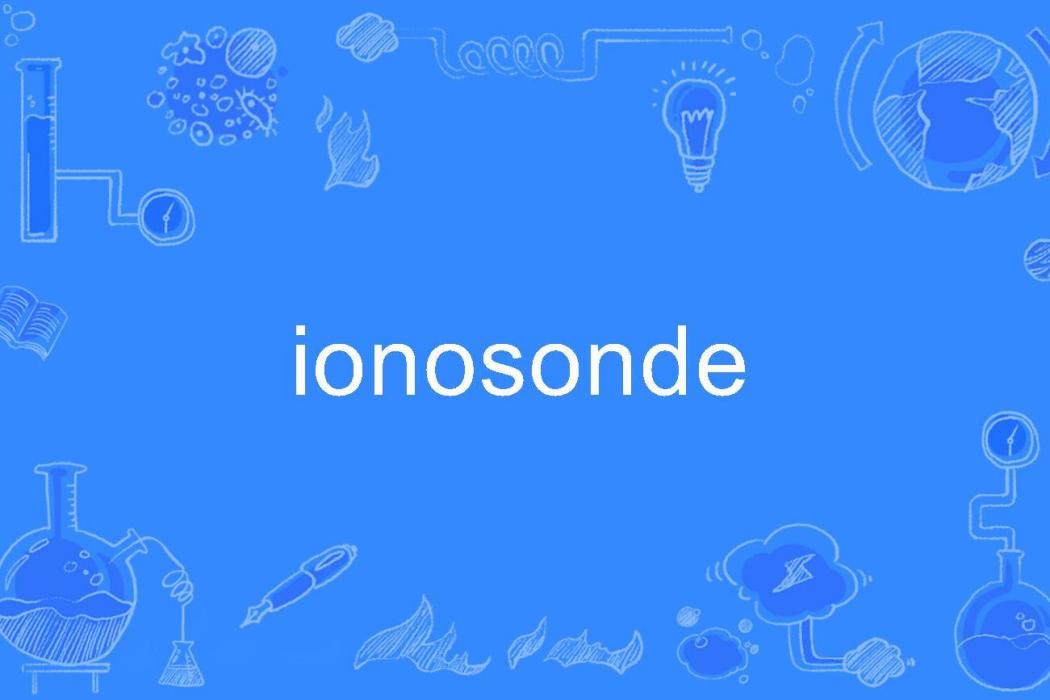 ionosonde ionosonde
