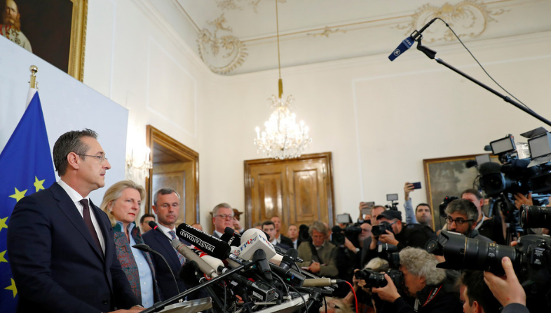 奧地利副總理因貪腐醜聞宣布辭職