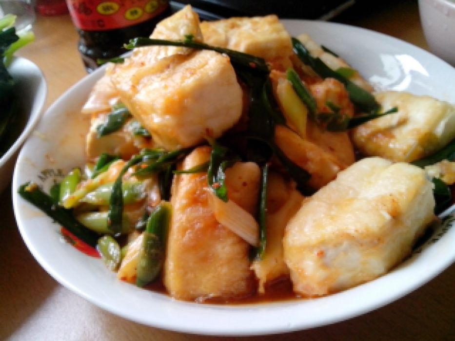 大蒜炒豆腐 大蒜炒豆腐