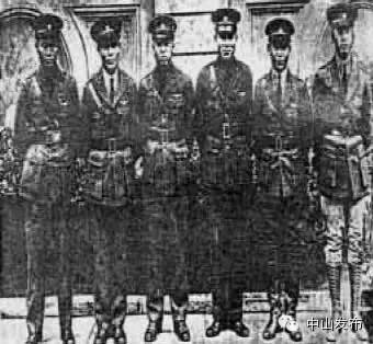 自左至右：黃光銳、周寶衡、陳慶雲、張惠長、楊官宇、黃毓沛