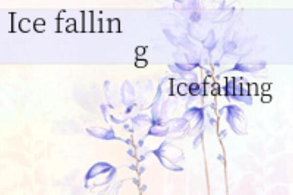 Ice falling Ice falling