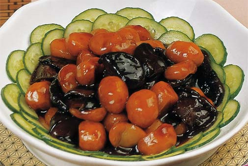 冬菇炆栗子 冬菇炆栗子