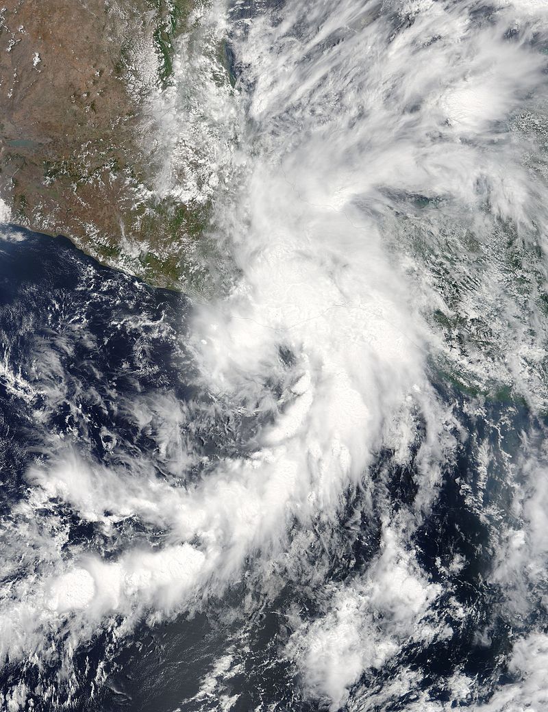 熱帶風暴碧翠絲 衛星雲圖
