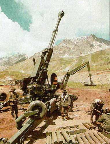 在克什米爾地區作戰的印度陸軍