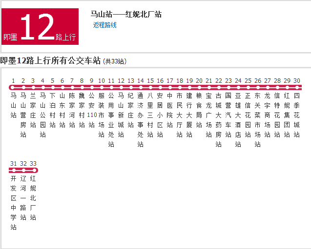 即墨公交12路 即墨公交12路