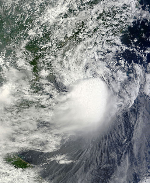 熱帶風暴天鵝 衛星雲圖