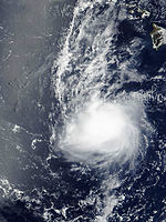 熱帶風暴尤內 衛星雲圖