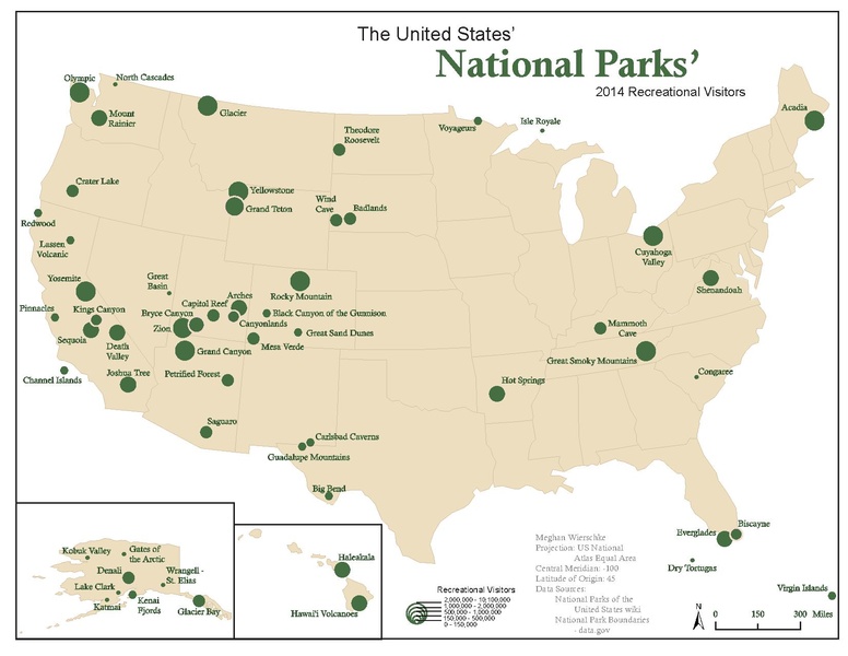 美國國家公園列表