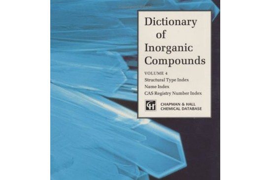 Dictionary of Inorganic Compounds Dictionary of Inorganic Compounds