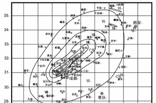 等震線圖(地震烈度分布圖)