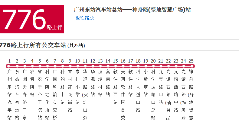 廣州公交776路