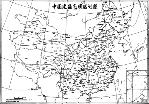 中國建築氣候區劃圖