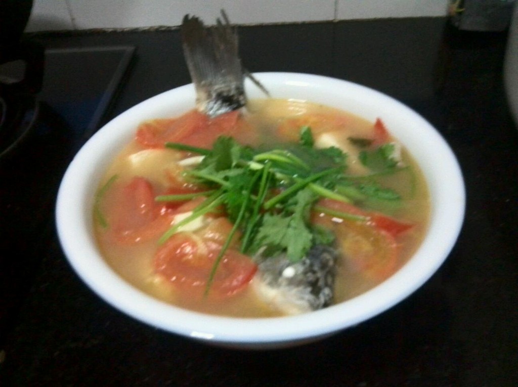 西紅柿鯽魚湯