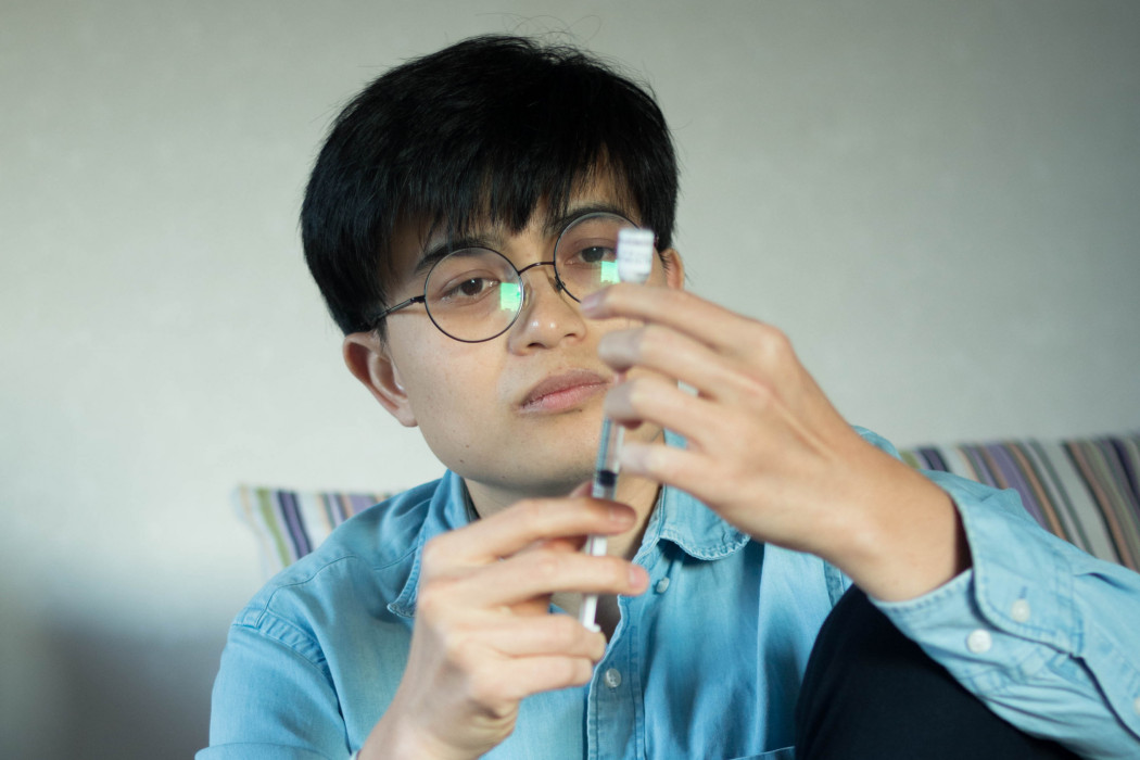 潘龍飛(卡爾曼綜合徵患者) 潘龍飛(卡爾曼綜合徵患者)