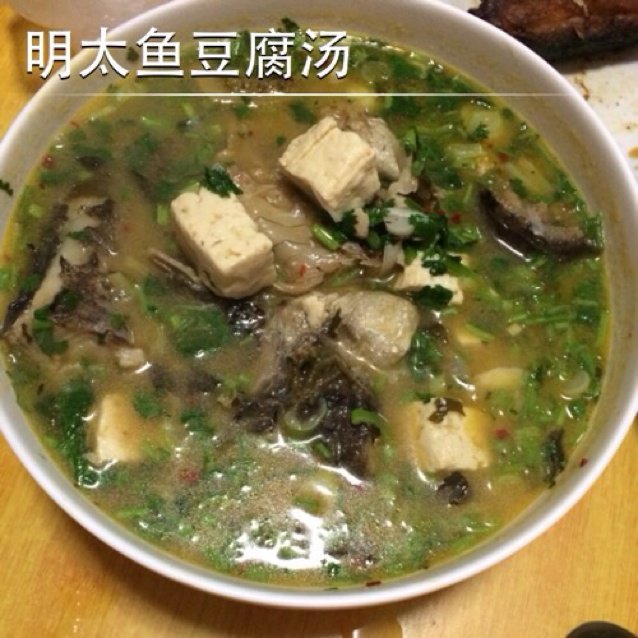 明太魚豆腐湯