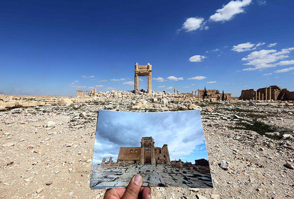 帕爾米拉古城中的貝爾神廟於2015年9月份被IS毀掉