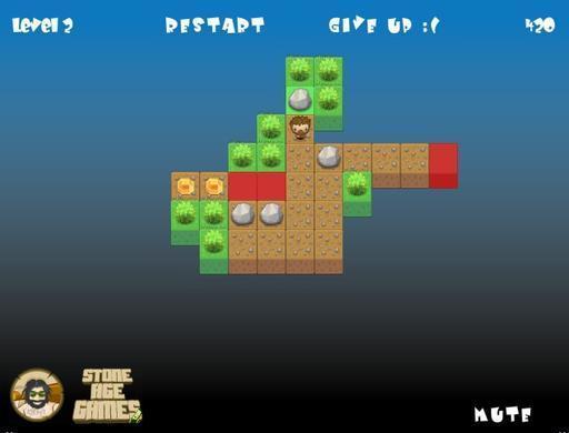 野人推石頭 野人推石頭