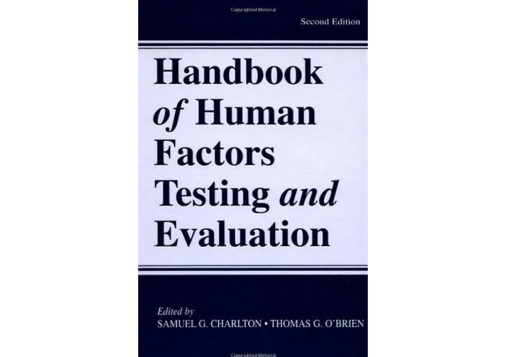 Human Factor Testing Measurements Handbook of Human Factors Testing and Evaluation_中文百科全書