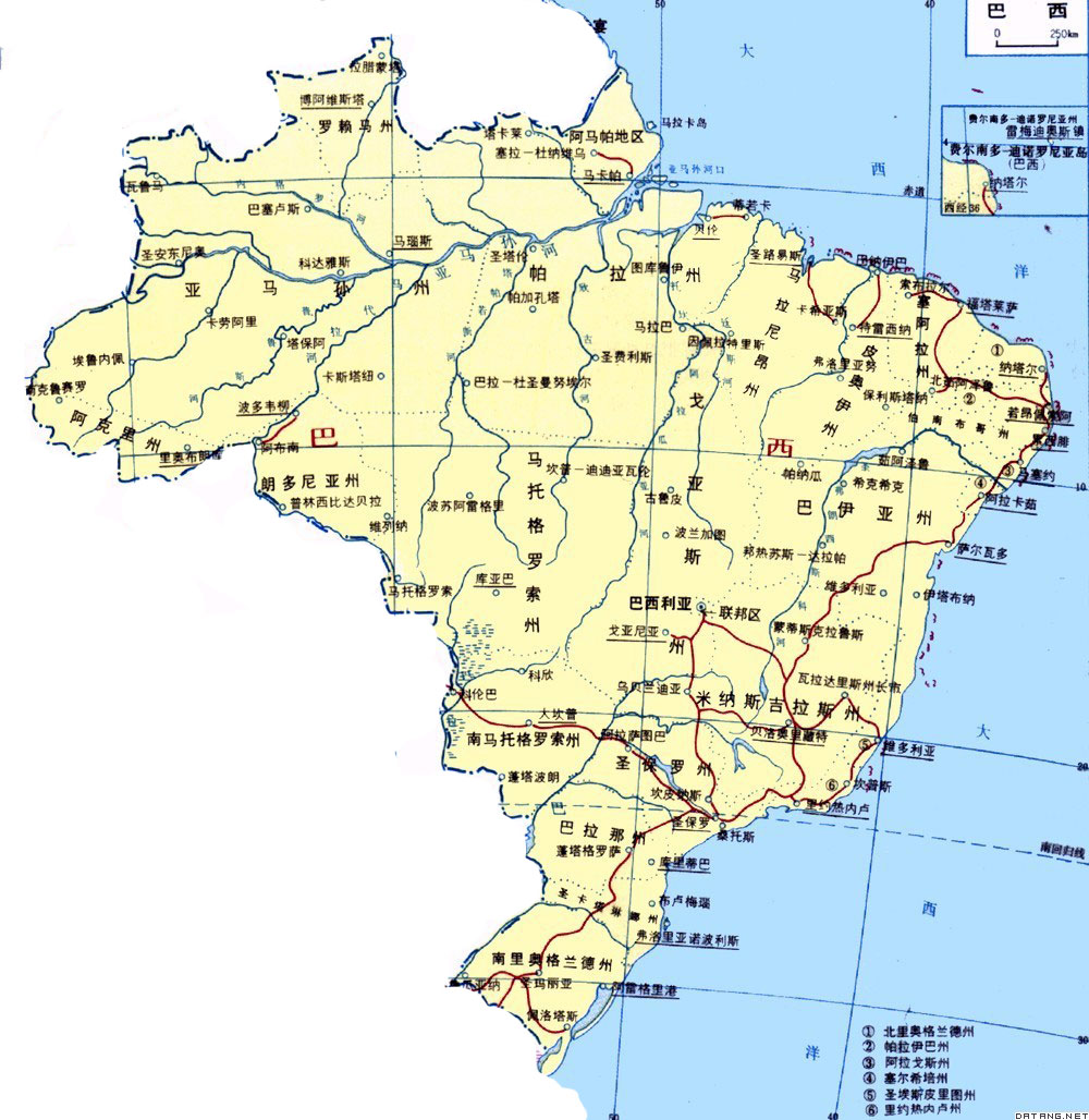 巴西地圖