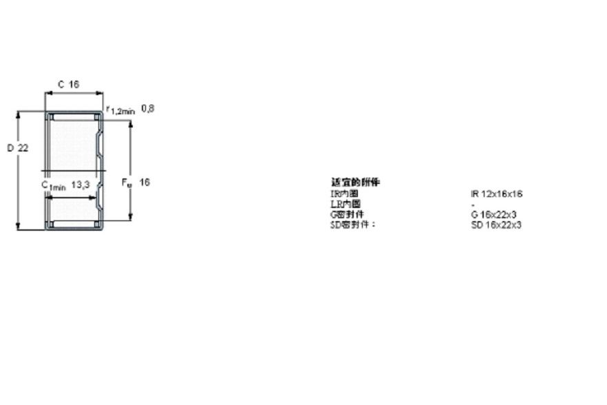 SKF BK1616軸承