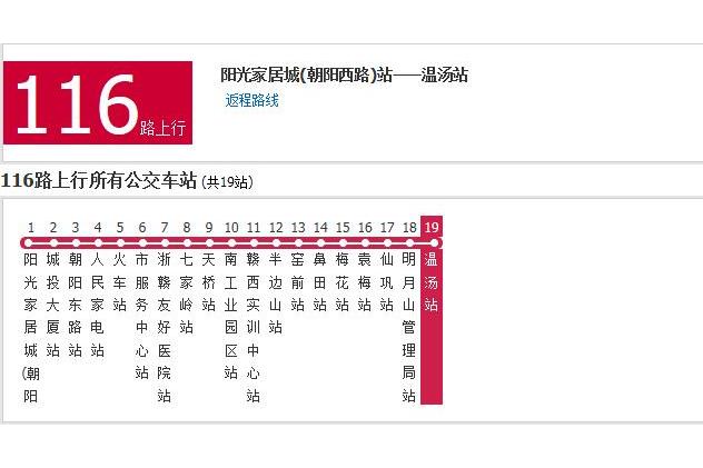 宜春公交116路 宜春公交116路