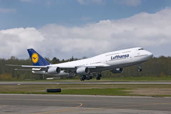 德國漢莎航空公司的波音747-8