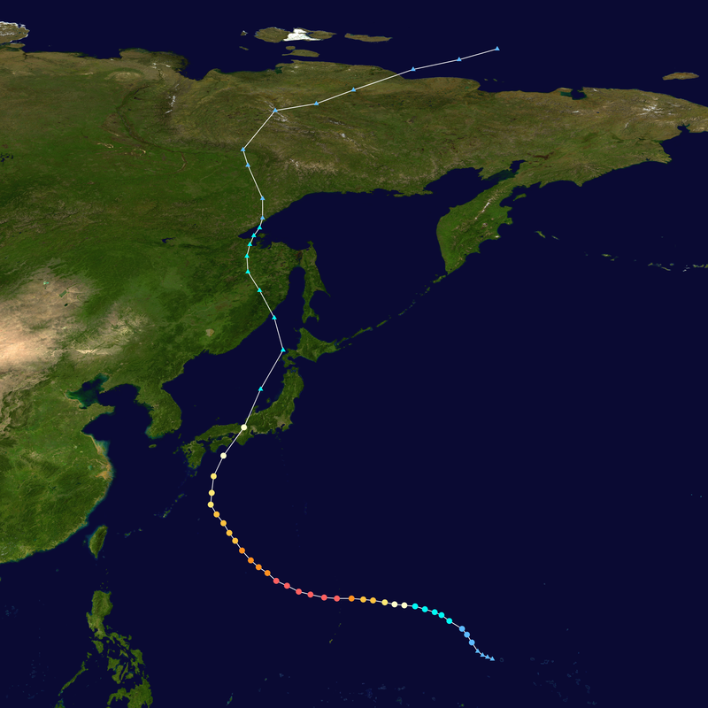 2018年第21號颱風“飛燕”路徑圖