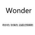 wonder(wonder)
