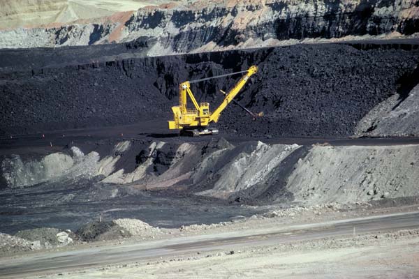 美國懷俄明州的露天開採煤礦