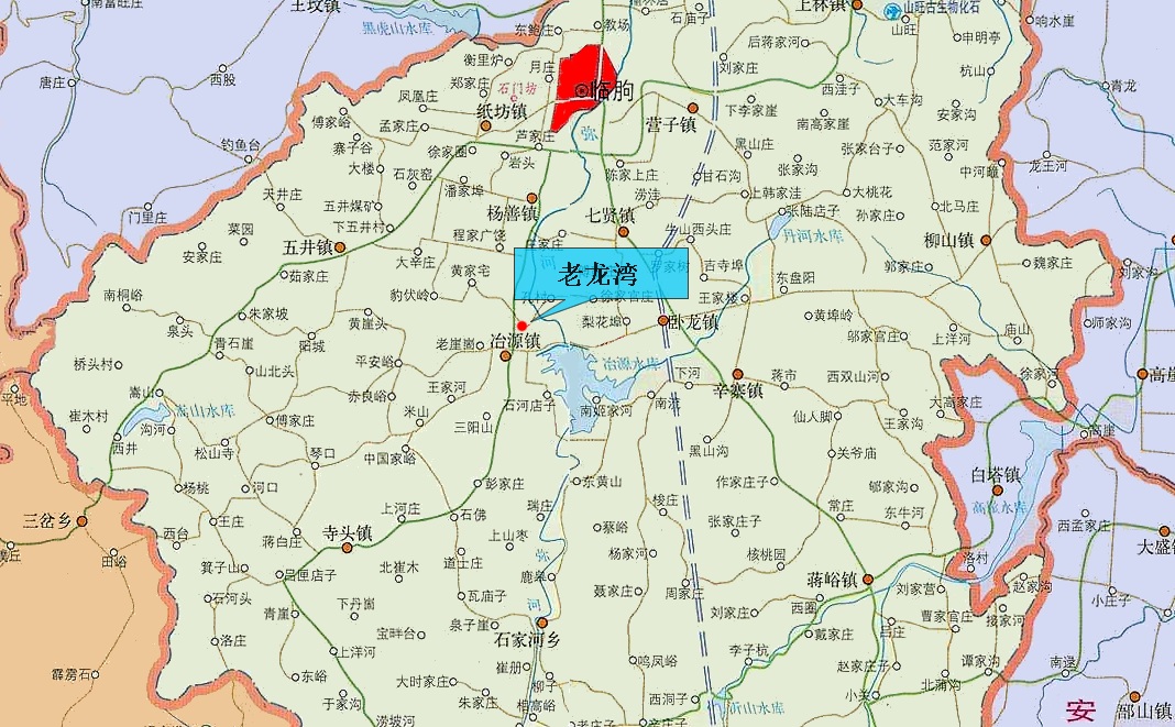 老龍灣在臨朐縣的地理位置