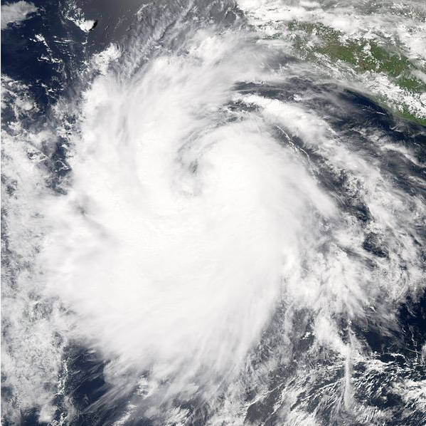 颶風卡洛塔 衛星雲圖