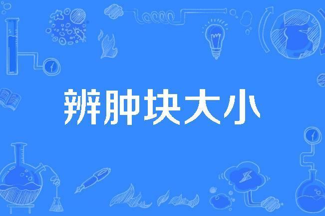 辨腫塊大小 辨腫塊大小