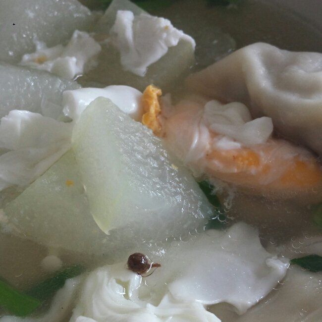冬瓜湯煮餃子 冬瓜湯煮餃子