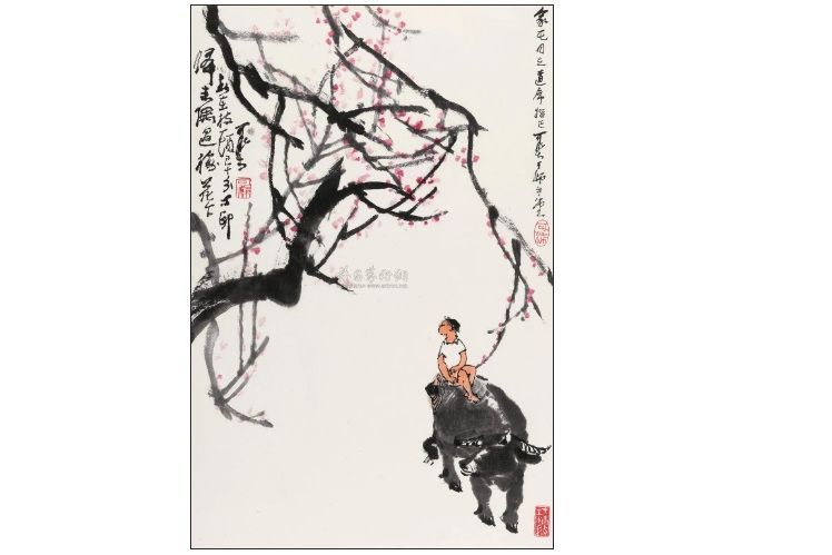梅下迎春 梅下迎春