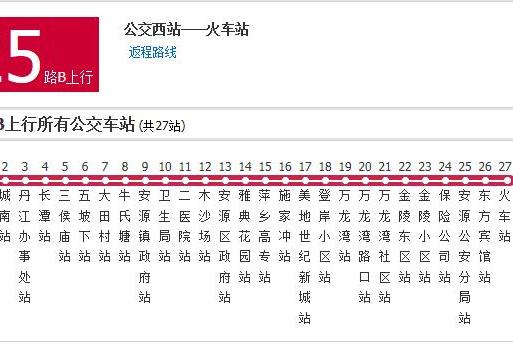 萍鄉公交25路B 萍鄉公交25路B