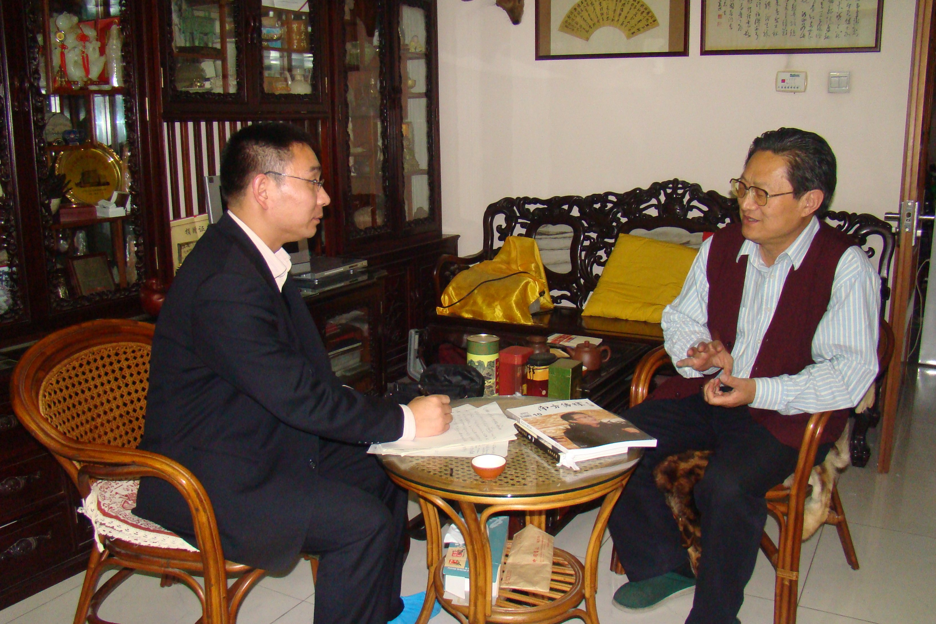 樊利傑採訪上海書協主席周志高先生