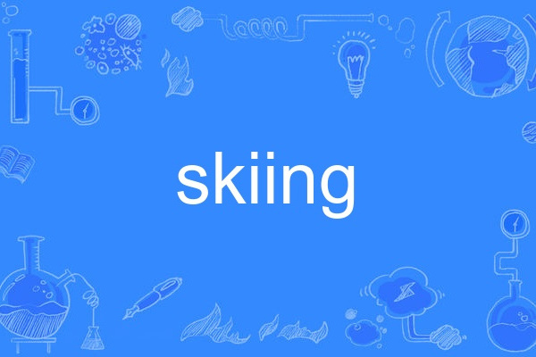 skiing skiing