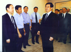 胡錦濤與北京銀行領導們