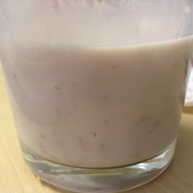 懶人草莓牛奶