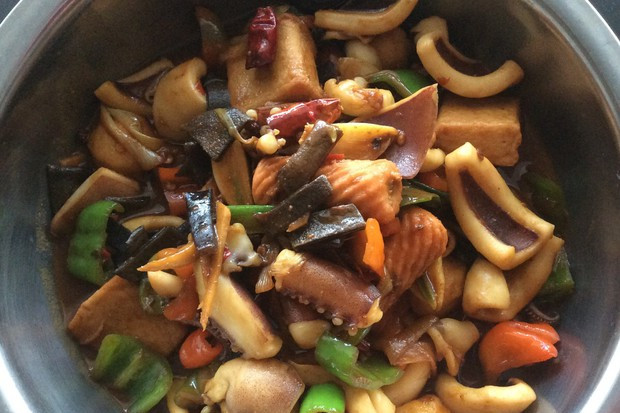 香菇燴鮮魷 香菇燴鮮魷