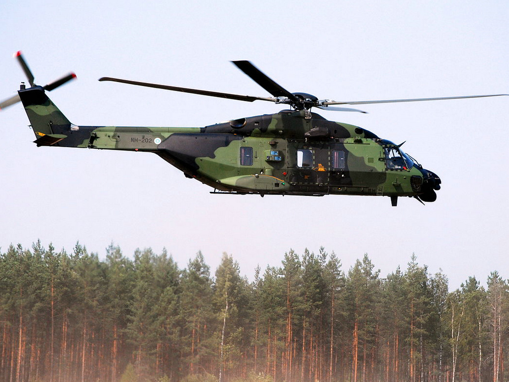 芬蘭裝備的NH-90直升機